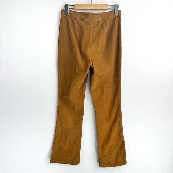 Aritzia Sunday Best Cassie Corduroy Flared Pant in Golden Amber Sz 0 - Picture 5 of 13